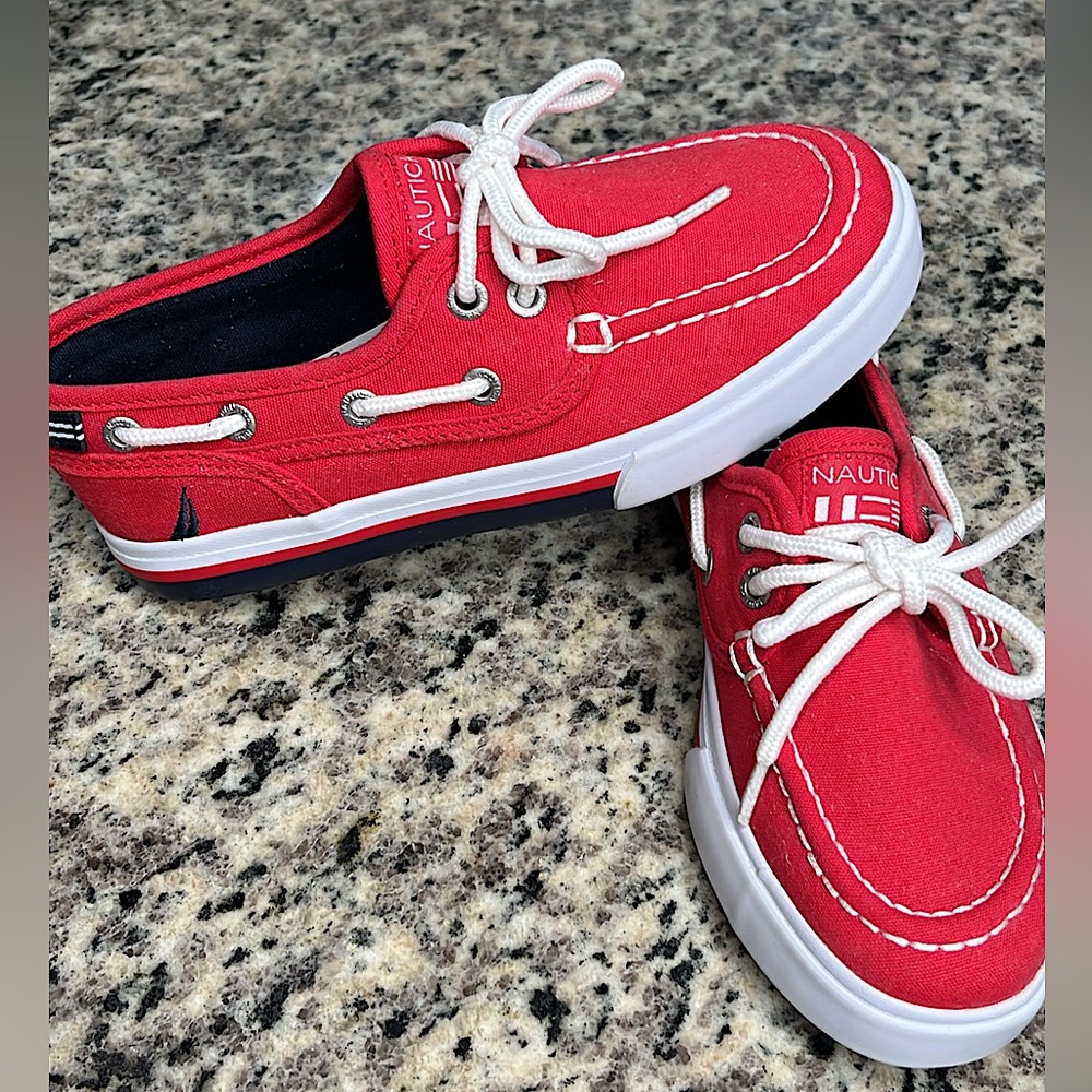 Boys Nautica Red Boat Shoes
